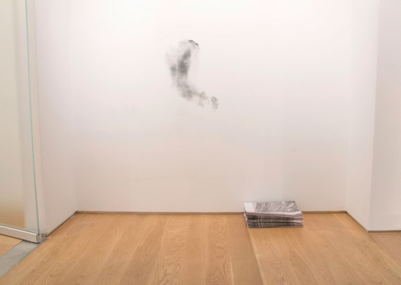performance for a permeable body, an installation at the Drawing Center by Carolyn Lambert