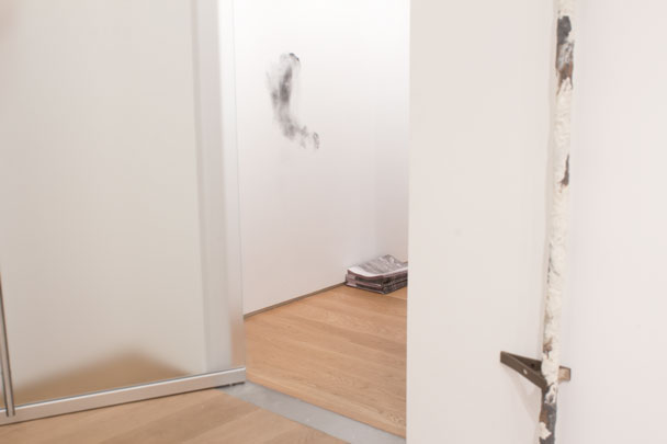 performance for a permeable body, an installation at the Drawing Center by Carolyn Lambert